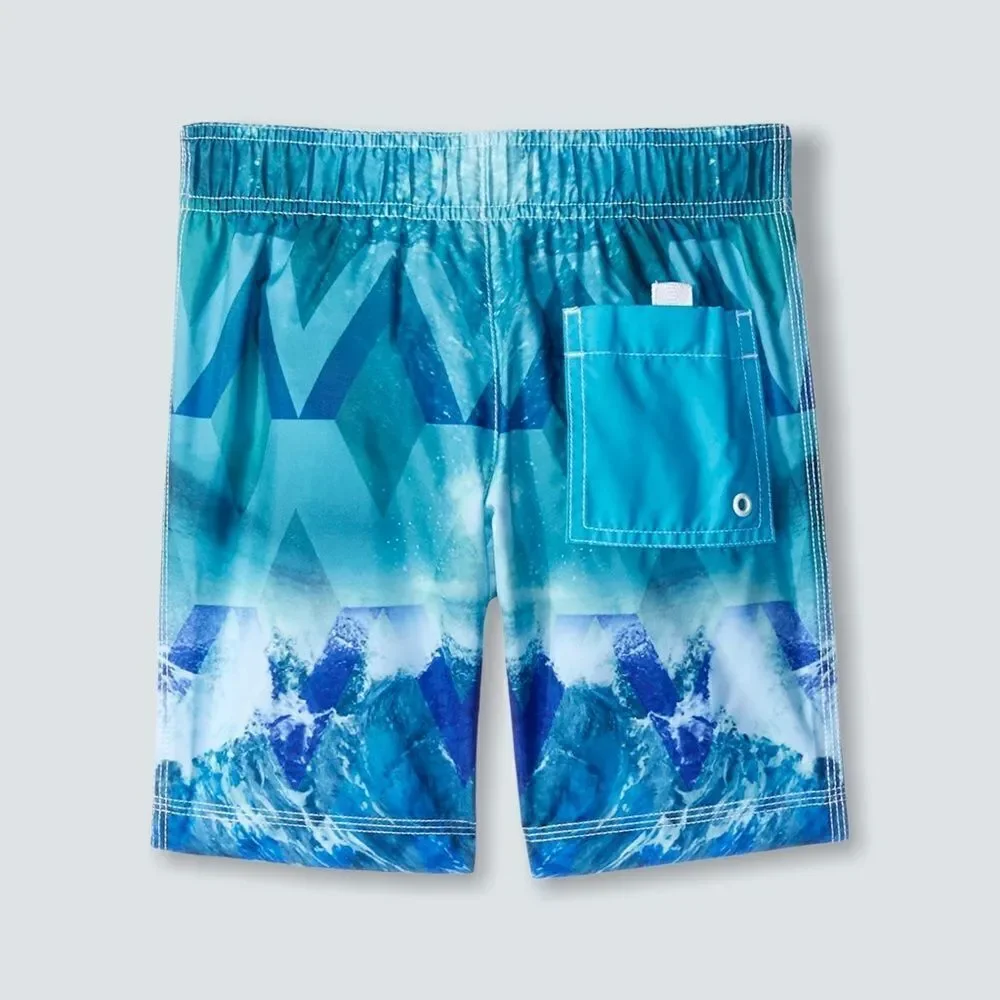 GYMBOREE | Blue | Waves Printed Swimtrunk